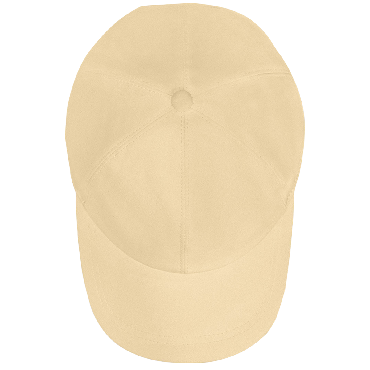 Gild Luxury Baseball Cap Tan, Top View